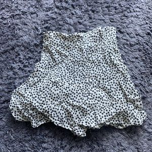 Zara Kids Black and White Polka Dot Skirt
